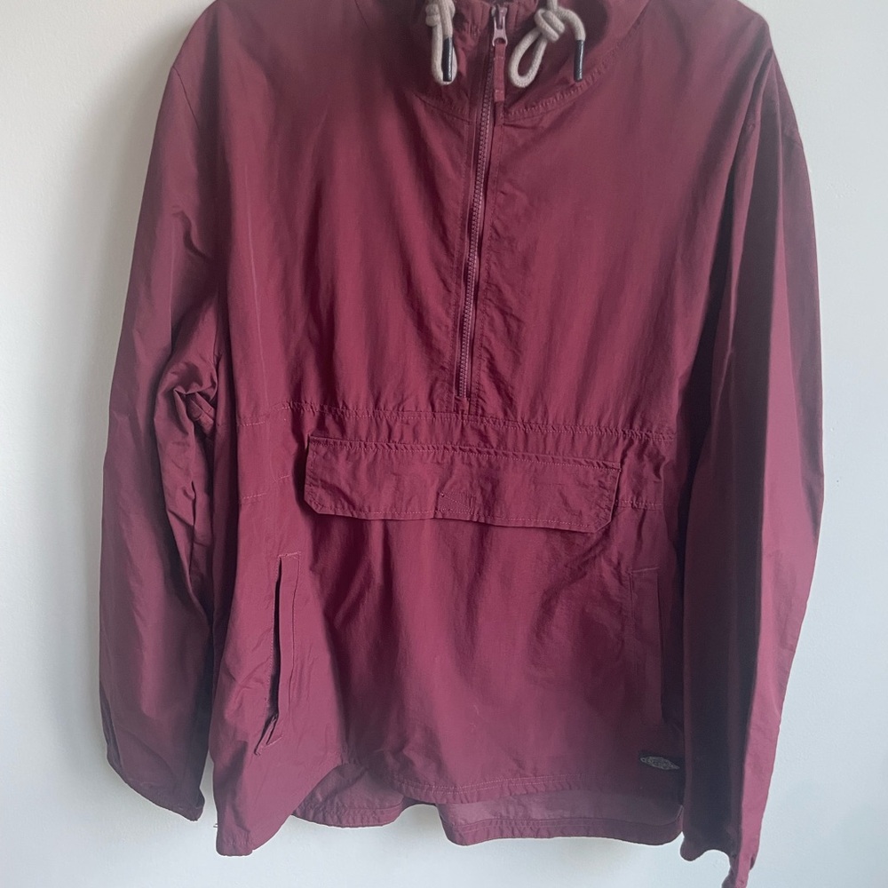 Men's Burgundy Raincoat